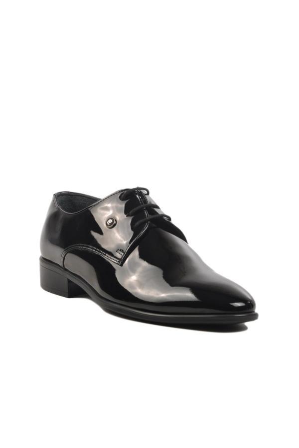 Pierre Cardin 7030 M Siyah Rugan Hakiki Deri Erkek Klasik Ayakkabı - Image 1