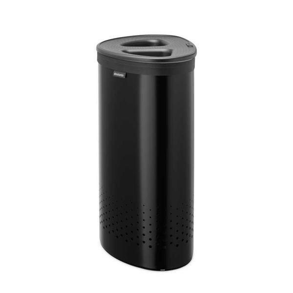 Brabantia Matt Black İki Bölmeli Çamaşır Sepeti 55l  - Image 1