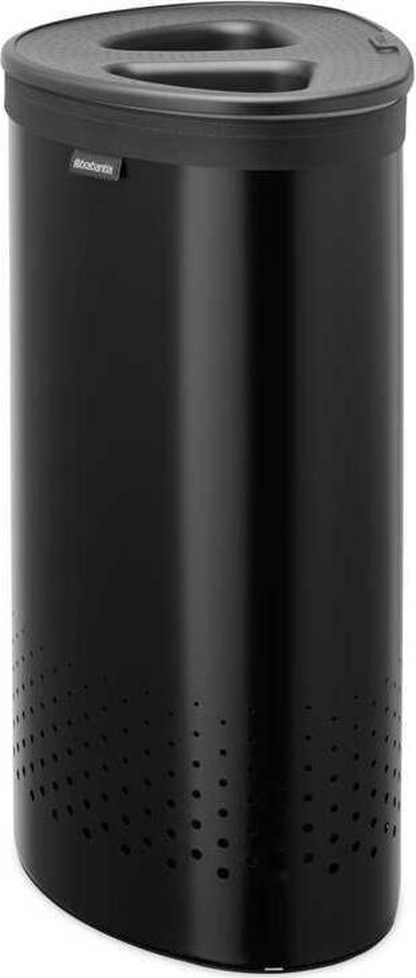 Brabantia Matt Black İki Bölmeli Çamaşır Sepeti 55l  - Image 1