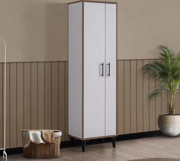 Blesk Banyo Dolabı – Deterjan ve Temizlik Malzemeleri İçin, Raflı ve Kapaklı Dolap - Image 1