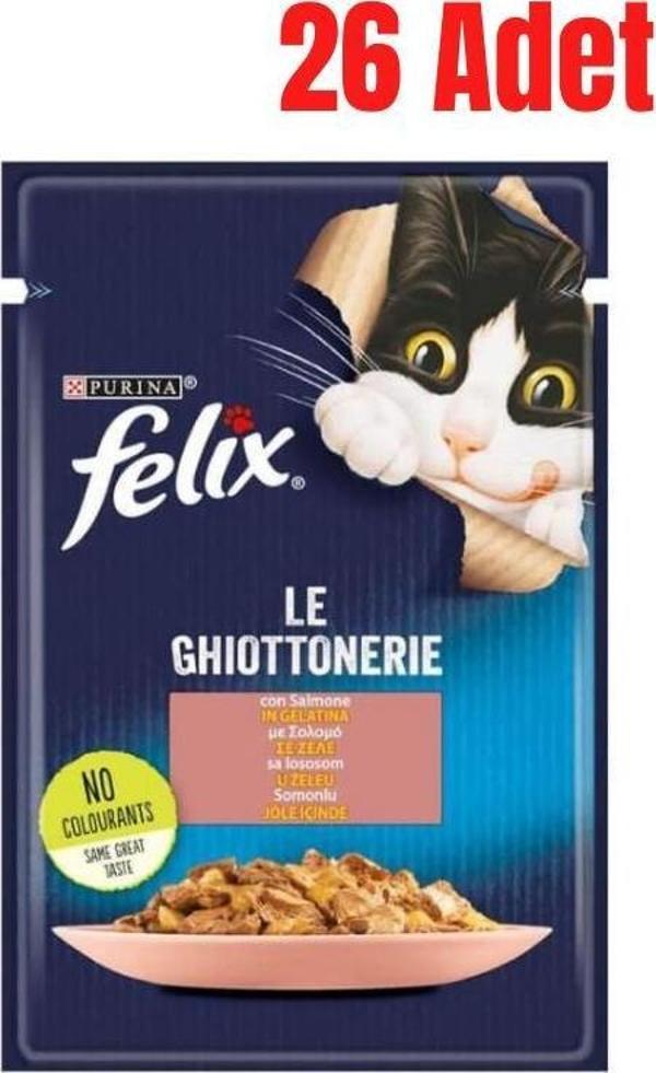 Felix Somonlu Yaş Kedi Konservesi 85 gr x 26 Adet - Image 1
