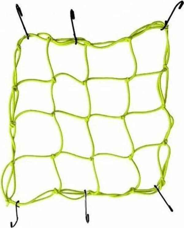 TEX 2010 Ahtapot Motosiklet Kancalı Kask Filesi Evrensel Kask Filesi Plastik Kancalı 40 X 40 Cm Sarı - Image 1