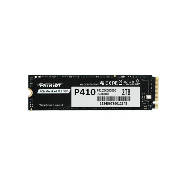 Patriot P410 PCIe Gen4 x4 (NVMe 1.4) M.2 2280 SSD R/5000 W/4500 [2TB] (P410P2TBM28H) - Image 1