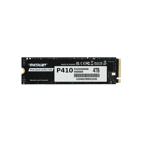Patriot P410 PCIe Gen4 x4 (NVMe 1.4) M.2 2280 SSD R/5000 W/4500 [4TB] (P410P4TBM28H) - Image 1