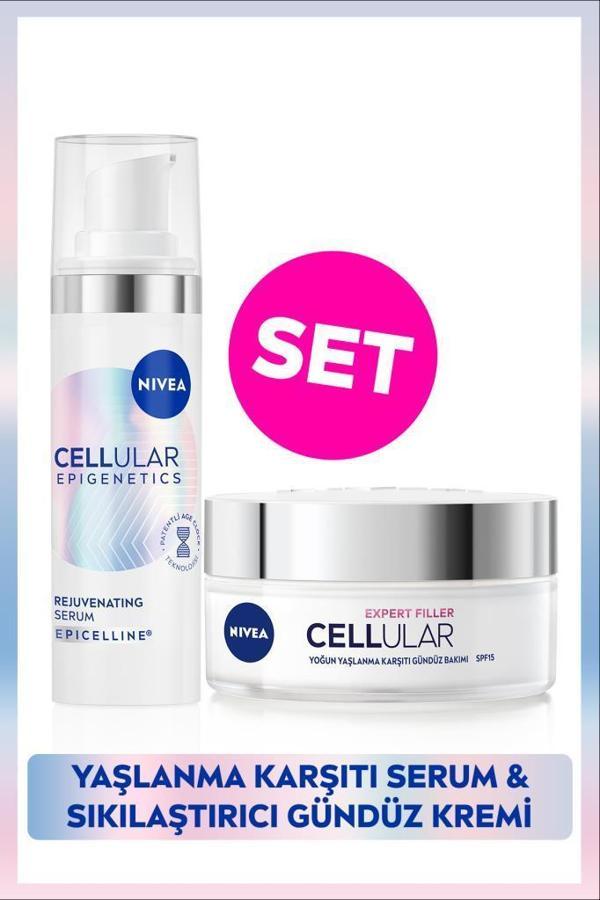 Cellular Epigenetics Rejuvenating Yaşlanma Karşıtı Serum 30ml ve Cellular Expert Filler Gündüz Kremi - Image 1