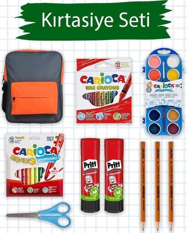 Temel Çantalı Okul Kırtasiye Seti 2 - Image 1