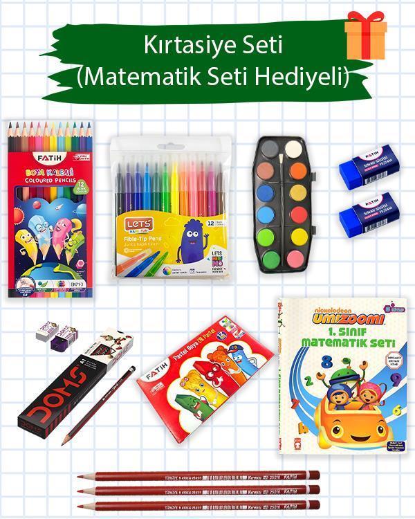 Temel Okul Kırtasiye Seti Matematik Seti Hediyeli - Image 1