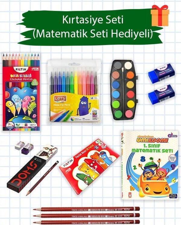 Temel Okul Kırtasiye Seti Matematik Seti Hediyeli - Image 1