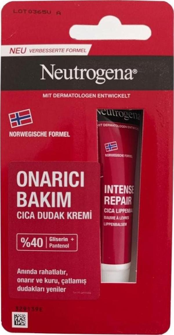 Neutrogena Onarıcı Bakım Cica Dudak Kremi 15 ml - Image 1