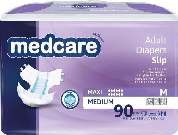 Medcare Belbantlı Hasta Bezi 8 damla Maxi Yoğun Emici Medium 90 Adet - Image 1