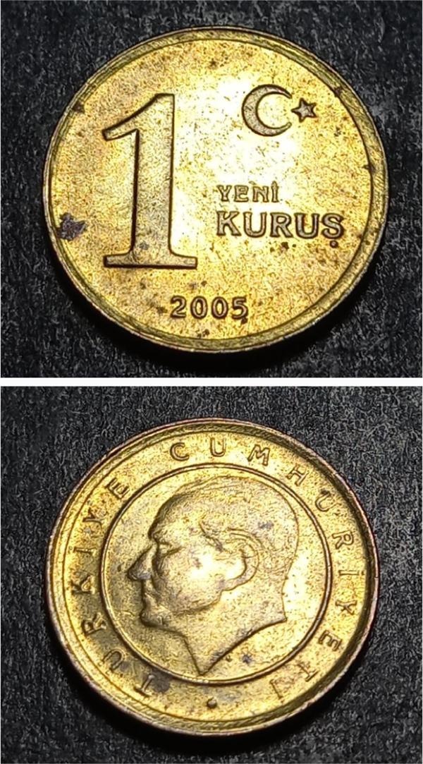 Escoines 3996368991bfde1bc2 2005 1yeni kuruş ççt+para - Image 1