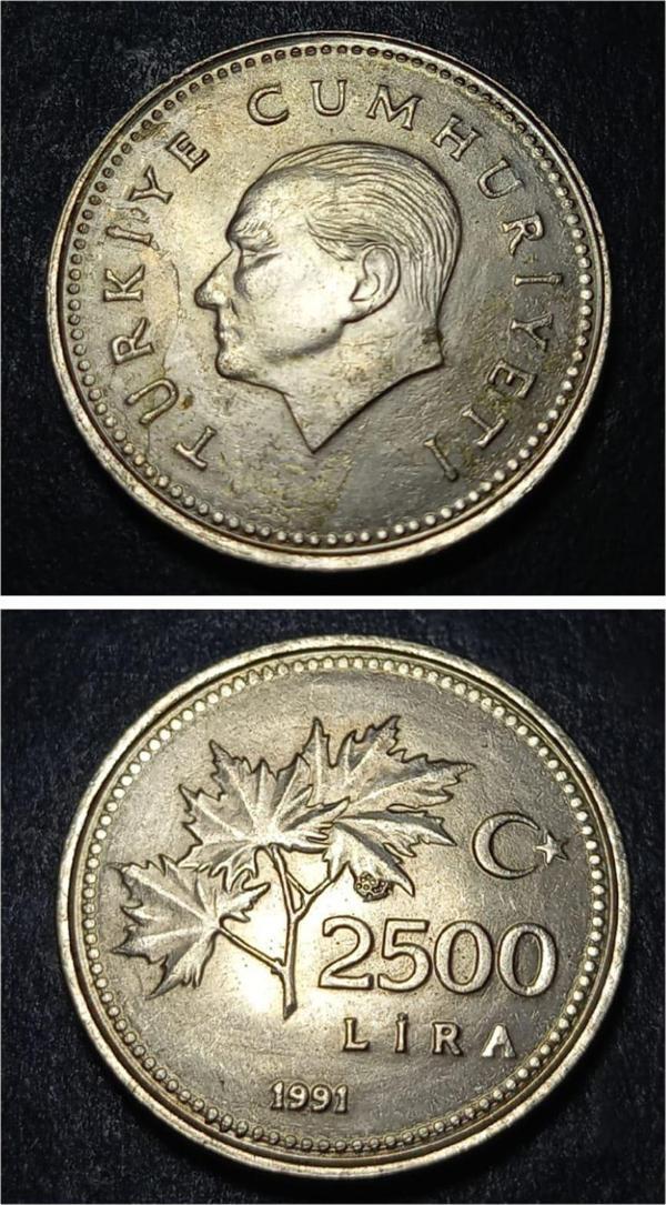 Escoines 399636899133c868c5 1991 2500LİRA ççt+ para - Image 1