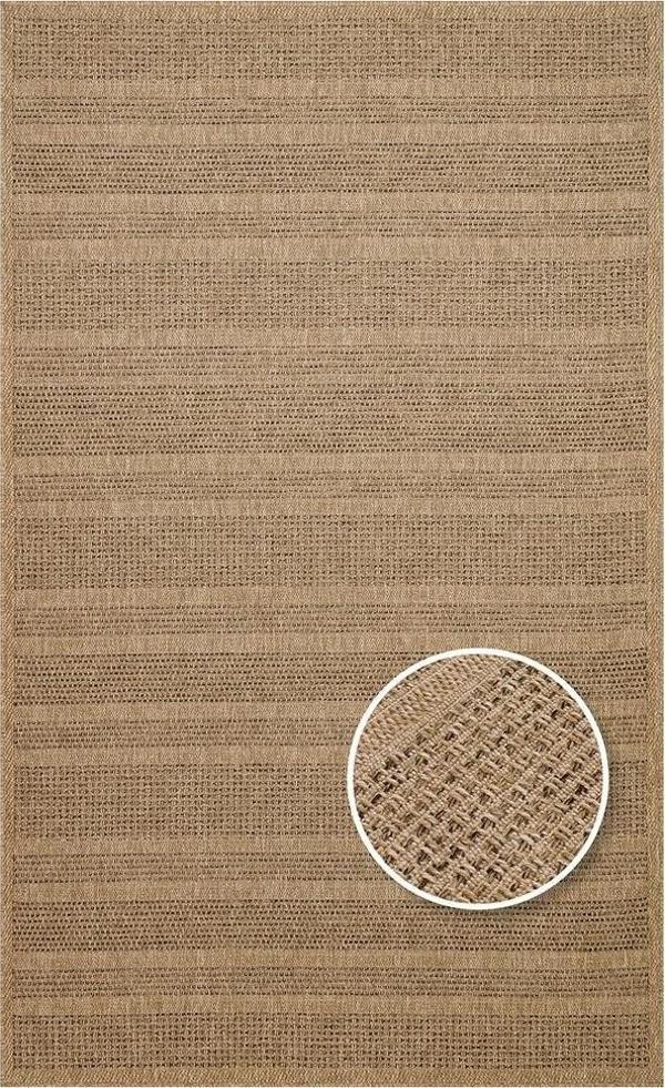 Hoom Rugs Naturel 01 Suya Dayanıklı Jüt Görünümlü Sisal Halı - Image 1