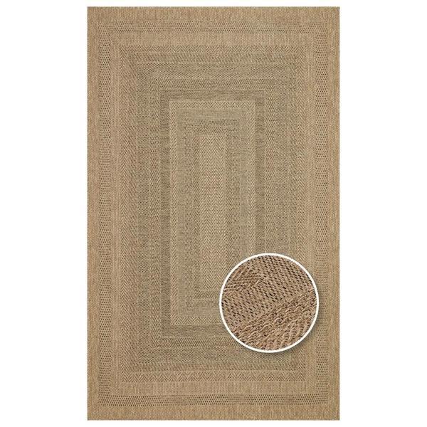 Hoom Rugs Naturel 02 Suya Dayanıklı Jüt Görünümlü Sisal Halı - Image 1