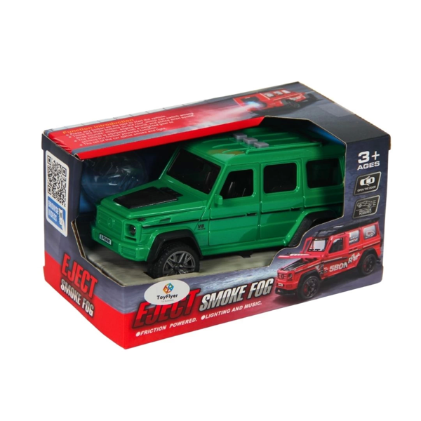 Işıklı Sesli Duman Çıkaran Sürtmeli Jeep BCP-1B - Image 1