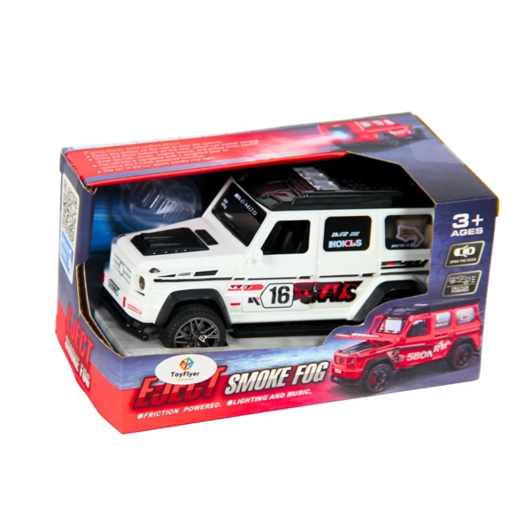 Işıklı Sesli Duman Çıkaran Sürtmeli Spor Jeep BCP-1A - Image 1