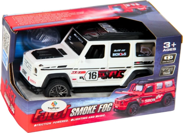 Işıklı Sesli Duman Çıkaran Sürtmeli Spor Jeep BCP-1A - Image 1