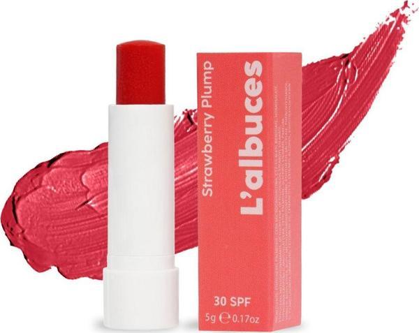L'Albuces Strawberry 30 Spf Plump Lip Balm-Dolgunlaştırıcı Dudak Nemlendiricisi  - Image 1