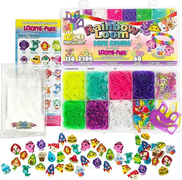 Rainbow Loom 2100 Lastikli 60 Mini Figürlü Bileklik Yapma Seti - Image 1