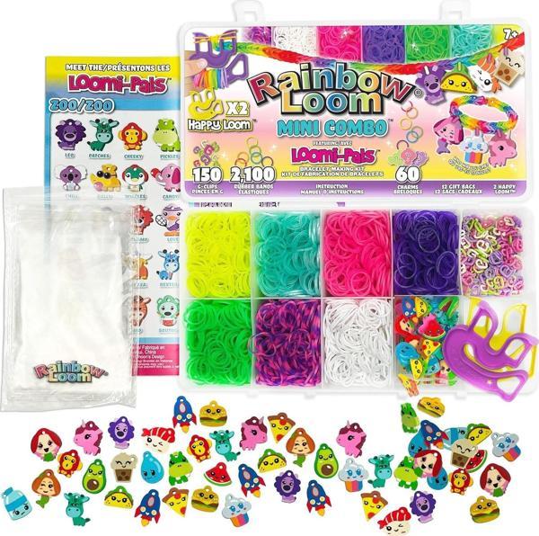 Rainbow Loom 2100 Lastikli 60 Mini Figürlü Bileklik Yapma Seti - Image 1