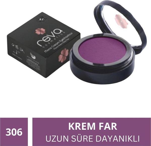 Reva Vegan Krem Göz Farı - No. 306 | Temiz Içerik, Uzun Süre Kalıcı & Mono Cream Eyeshadow Derin Mor - Image 1
