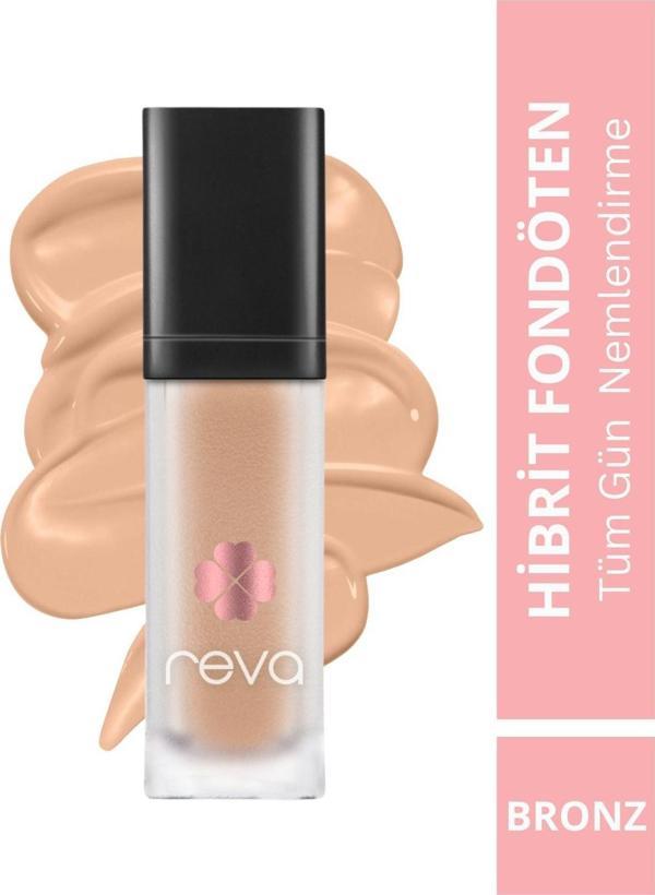 Reva Hibrit Fondöten & Hybrid Foundation Bronz Spf 20 - No: 506 - Vegan & Temiz Içerik Bronz - Image 1