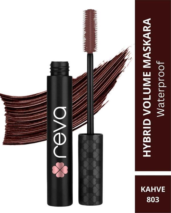 Reva Hacim Veren Hibrit Maskara - Hybrid Volume Mascara Brown - No: 803 - Vegan & Temiz Içerik  - Image 1