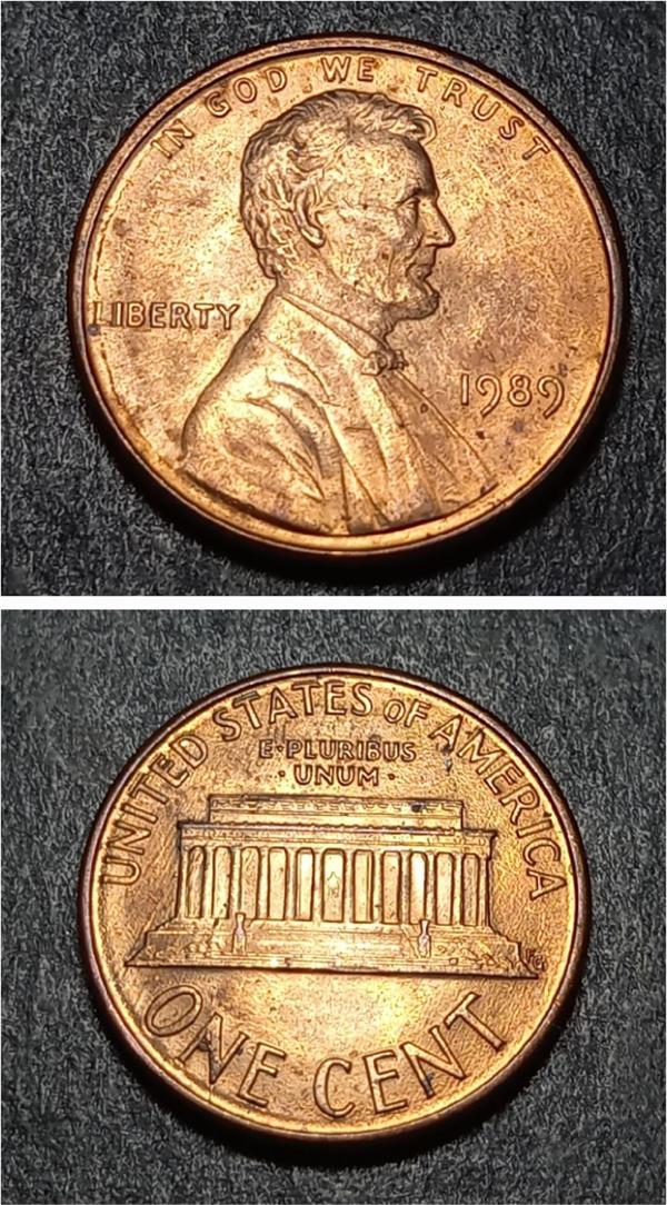 Escoines 39963689929873baae 1Cent 1989 ÇT+ Bakır kaplama çinko para - Image 1