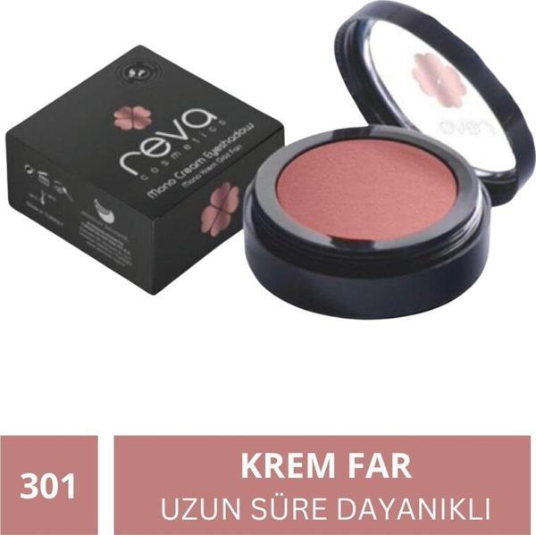 Reva Vegan Krem Göz Farı - No. 301 | Temiz Içerik, Uzun Süre Kalıcı & Mono Cream Eyeshadow Gül Pembe - Image 1