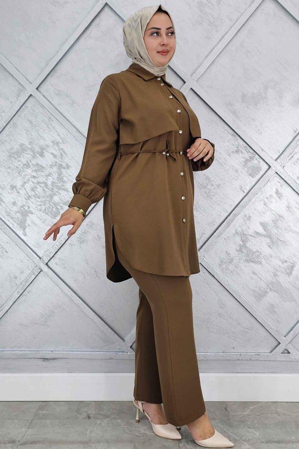 KADIN BELİ BAĞCIKLI TESETTÜR TAKIM - Image 1