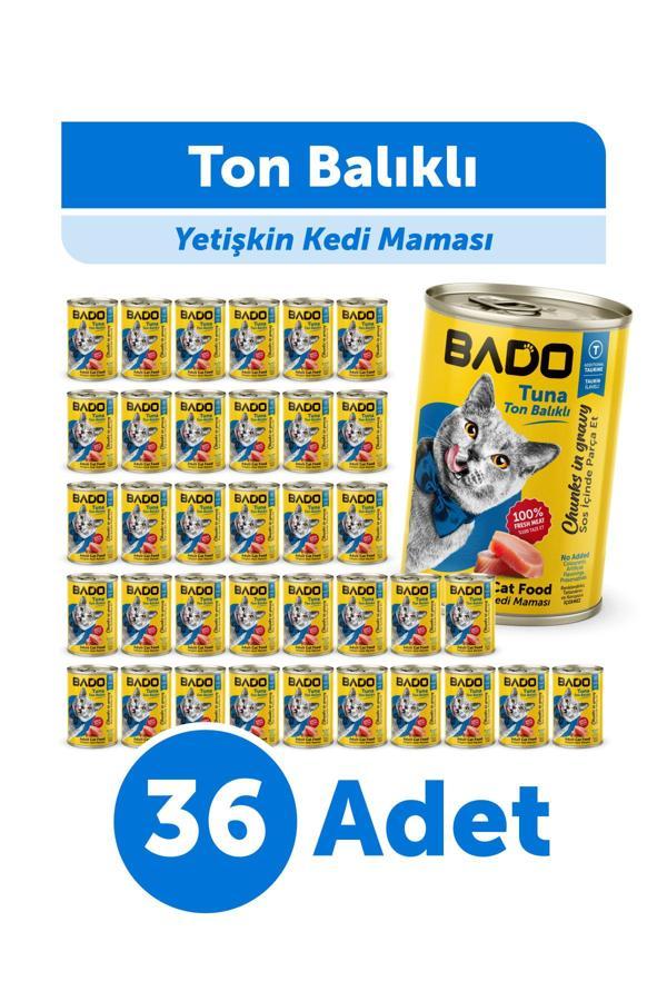 Bado Yetişkin Yaş Kedi Maması Ton Balıklı 400Gr 36'lı - Image 1