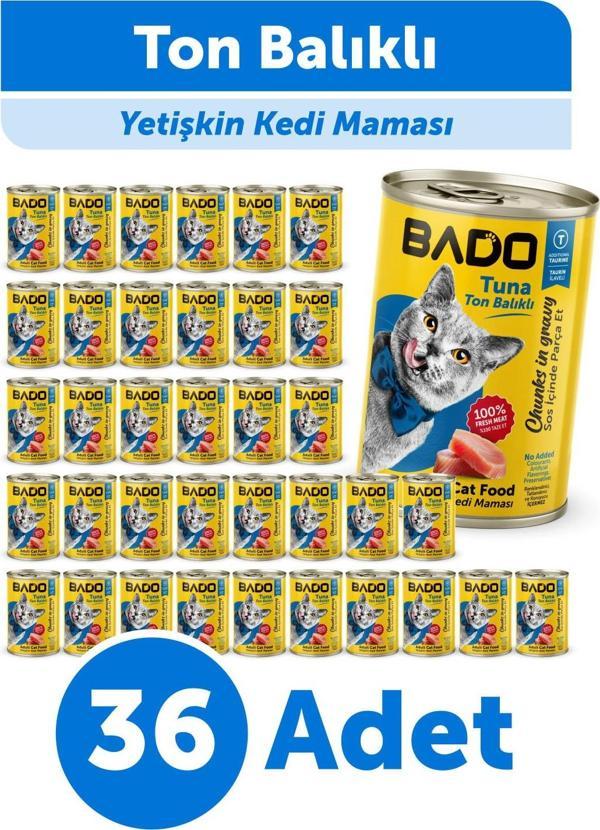 Bado Yetişkin Yaş Kedi Maması Ton Balıklı 400Gr 36'lı - Image 1
