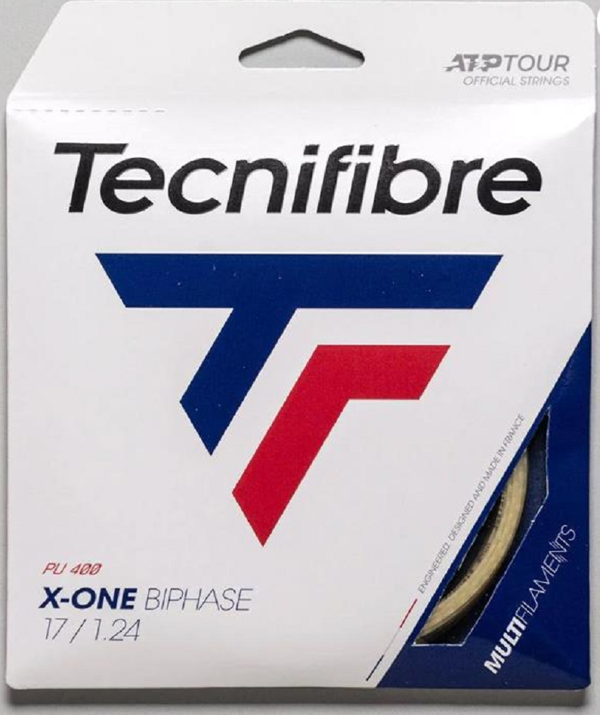 Tecnifibre X-One Biphase PU 17/1.24 Natural Tekli Kordaj 01GXO124XN - Image 1