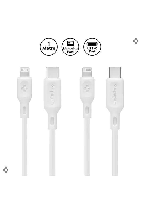 Spigen Essential C10CL 1 m Type-C to Lightning Şarj Kablosu - Image 1