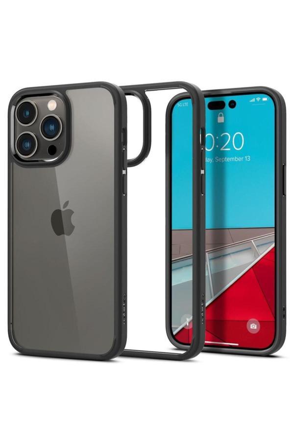 Spigen iPhone 14 Pro Max Kılıf Ultra Hybrid Matte Black - Image 1