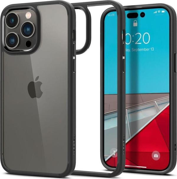 Spigen iPhone 14 Pro Max Kılıf Ultra Hybrid Matte Black - Image 1