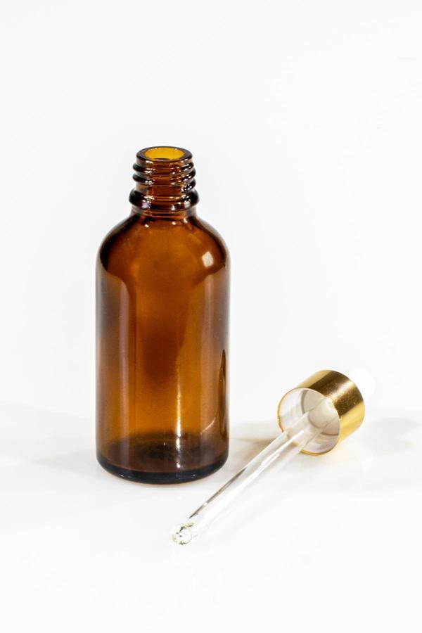 Cam Damalıkl ıAmber Cam 50 ml Boş - Yedek Şişe - Image 1