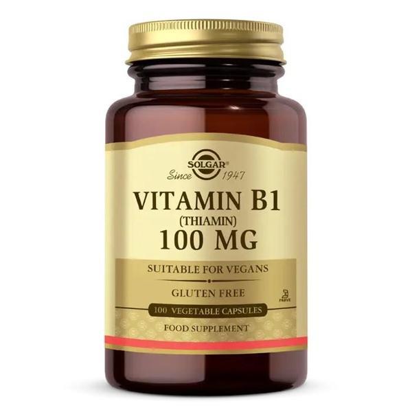 Solgar Vitamin B1 (Thiamin) 100 Mg 100 Kapsül - Image 1