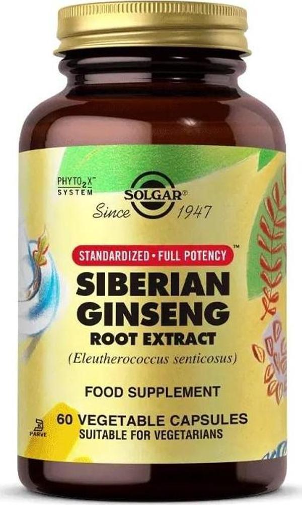 Solgar Siberian Ginseng Root Extract 60 Kapsül - Image 1