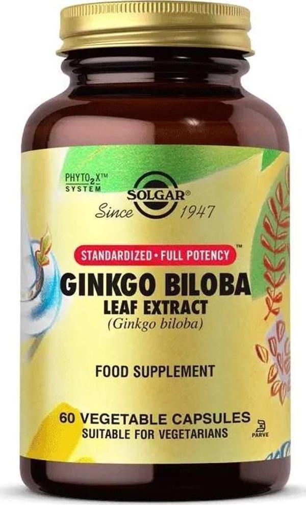 Solgar Ginkgo Biloba Leaf Extract 60 Kapsül - Image 1