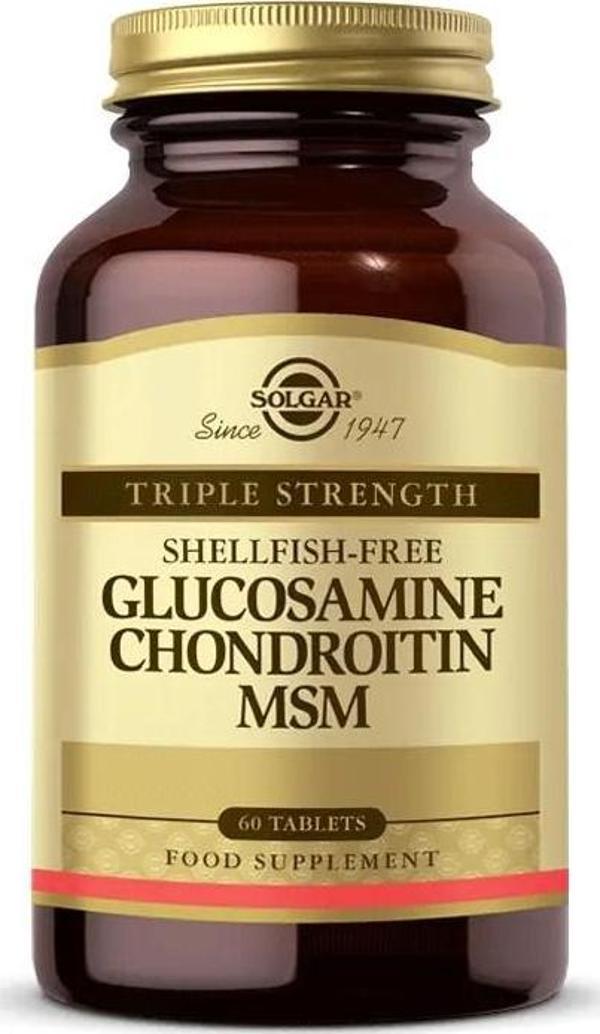 Solgar Glucosamine Chondroitin MSM 60 Tablet - Image 1