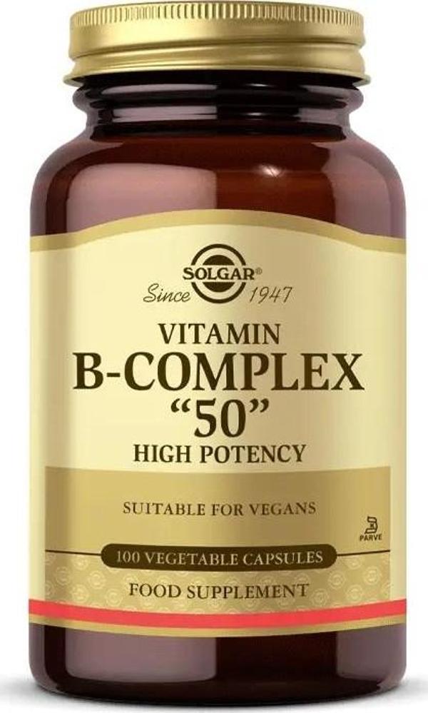 Solgar Vitamin B-Complex 50 100 Kapsül - Image 1