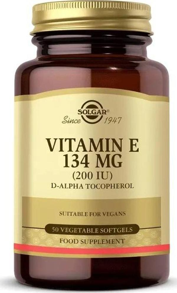Solgar Vitamin E 200 IU 50 Kapsül - Image 1