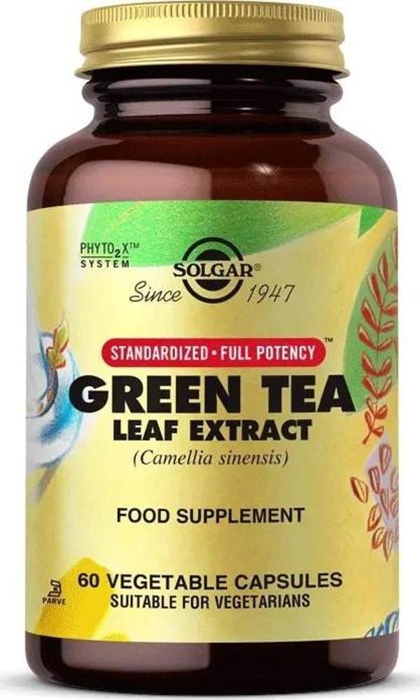 Solgar Green Tea Leaf Extract 60 Kapsül - Image 1