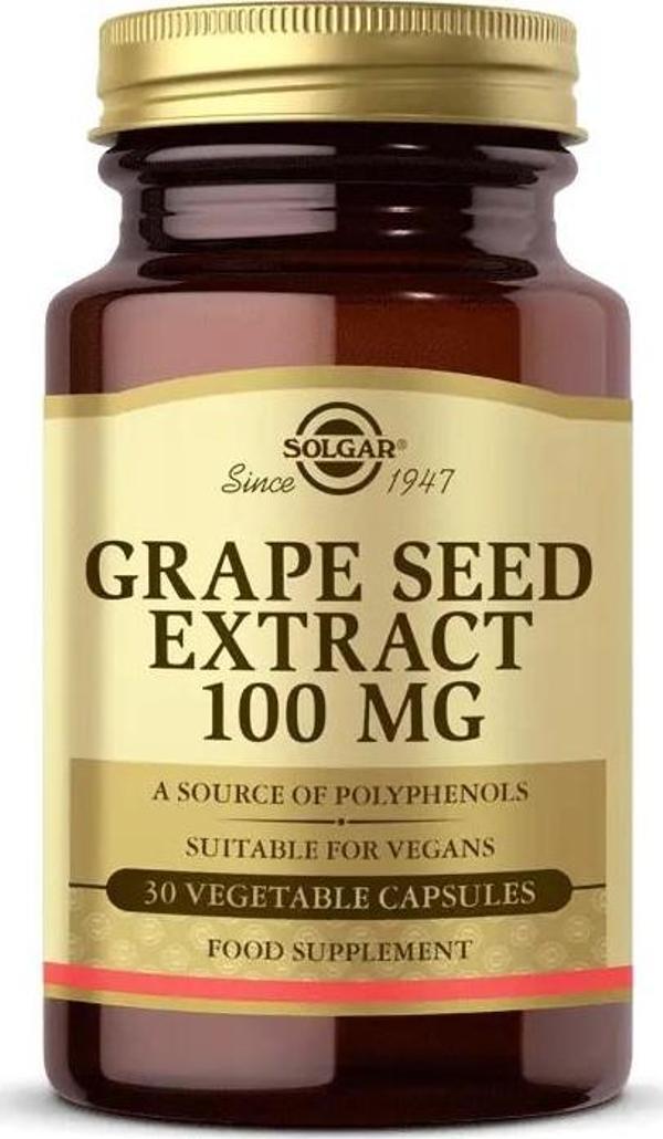 Solgar Grape Seed Extract 100 Mg 30 Kapsül - Image 1