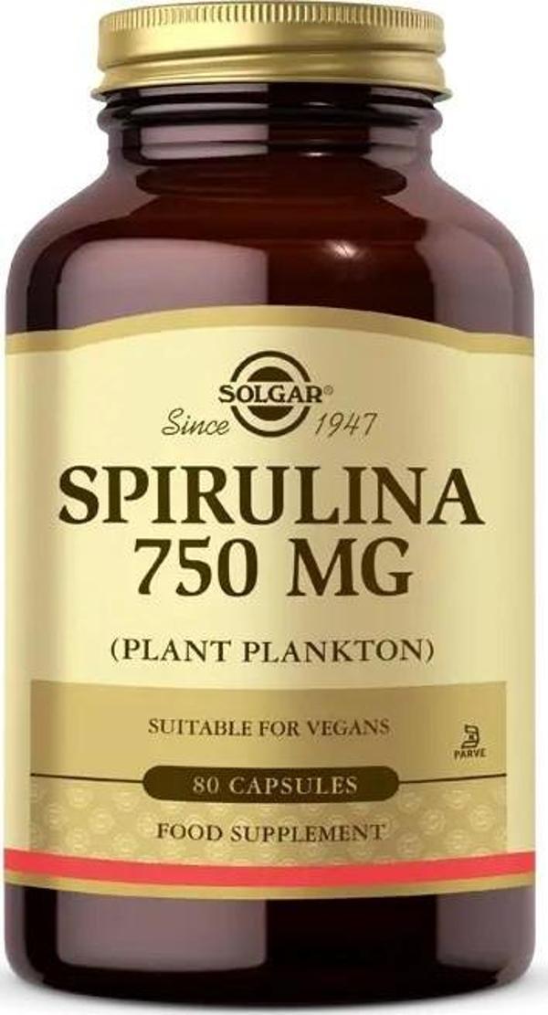 Solgar Spirulina 750 Mg 80 Kapsül - Image 1