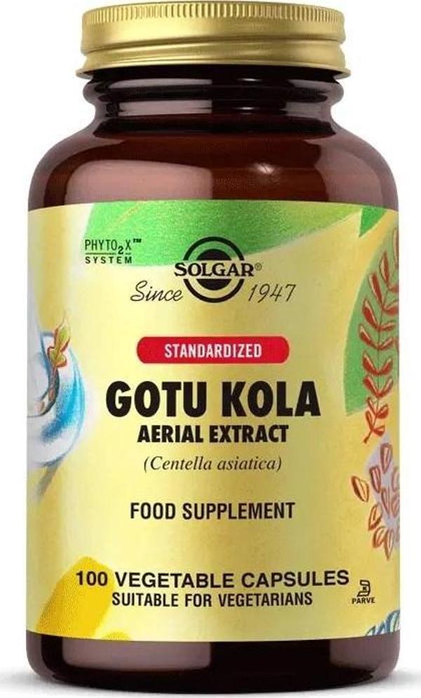 Solgar Gotu Kola Aerial Extract 100 Kapsül - Image 1