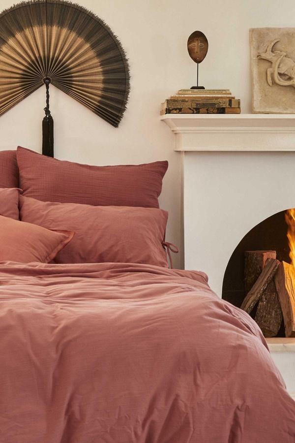 Karaca Home 4 Element Terracotta %100 Pamuk Tek Kişilik Nevresim Takımı Ateş - Image 1