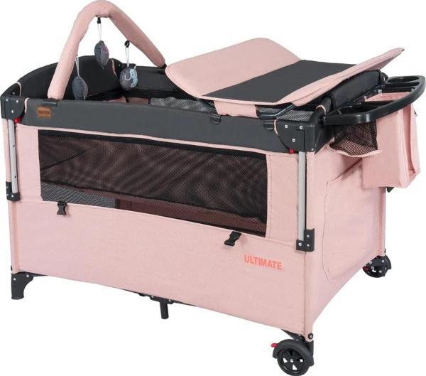 Mcn Ultima Anne Yanı Park Yatak Sallanır Cibinlikli Oyun Parkı Beşik 70X110 Cm - Image 1