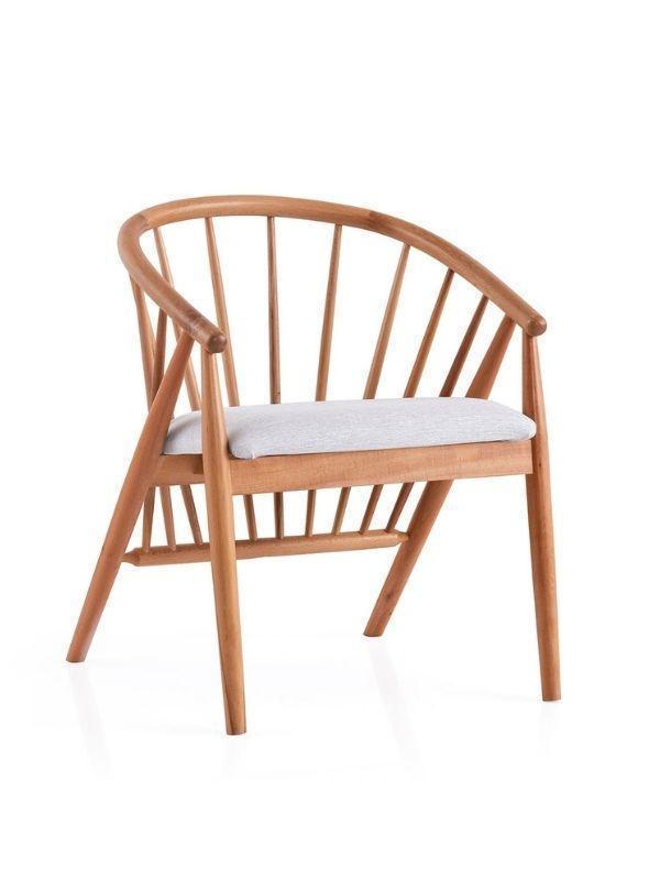 Helsa Teddy Natural Ahşap Sandalye - Image 1